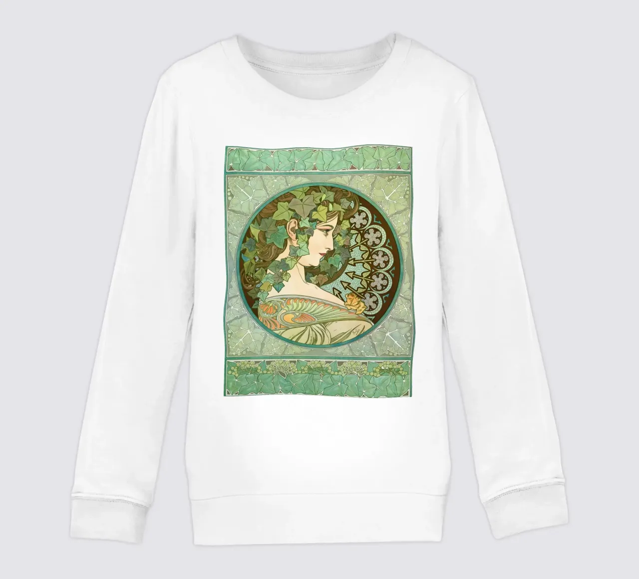 Alphonse Mucha - Edera felpa bambino da Timeless Artworks