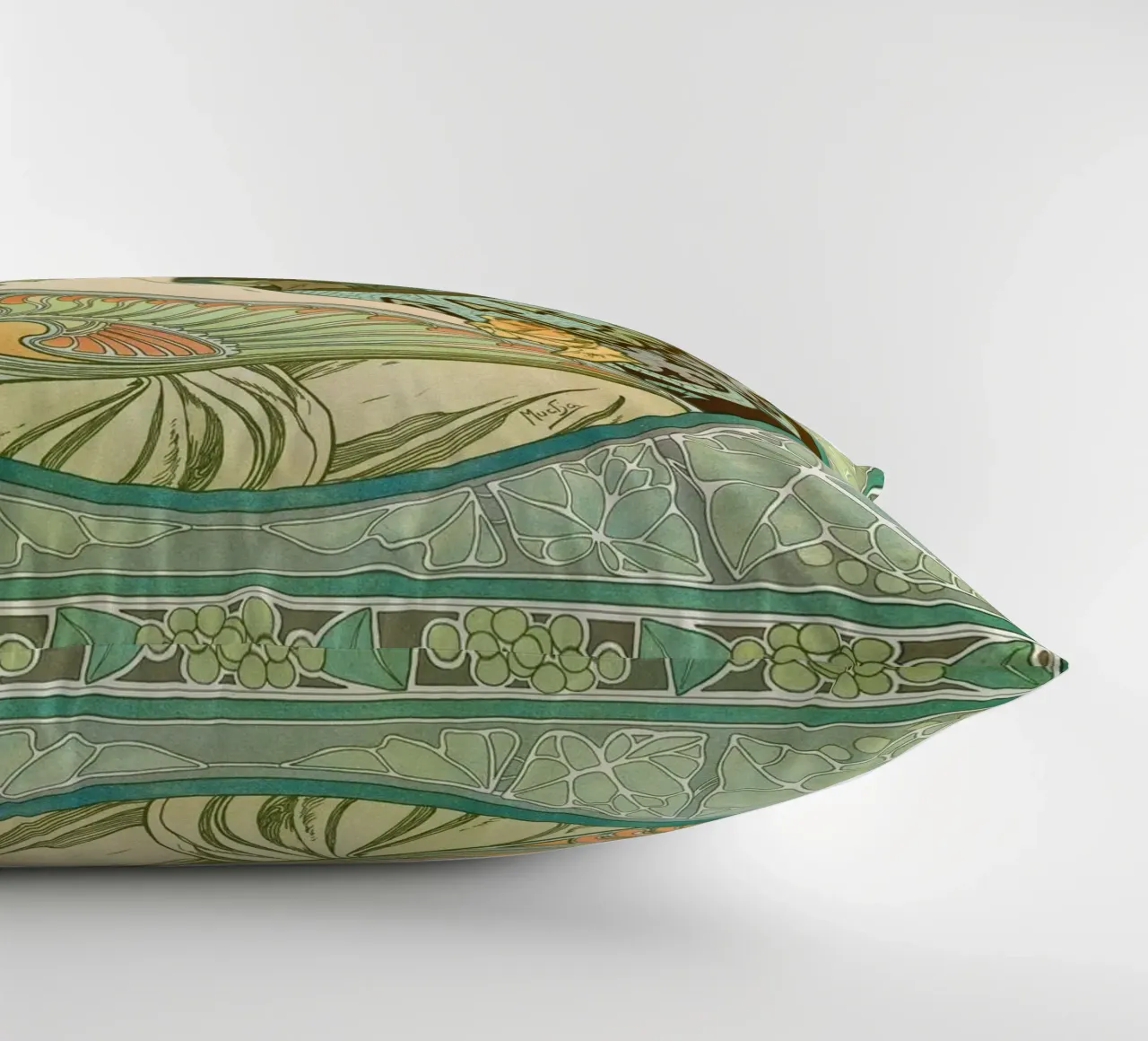 Alphonse Mucha - Edera cuscino da Timeless Artworks