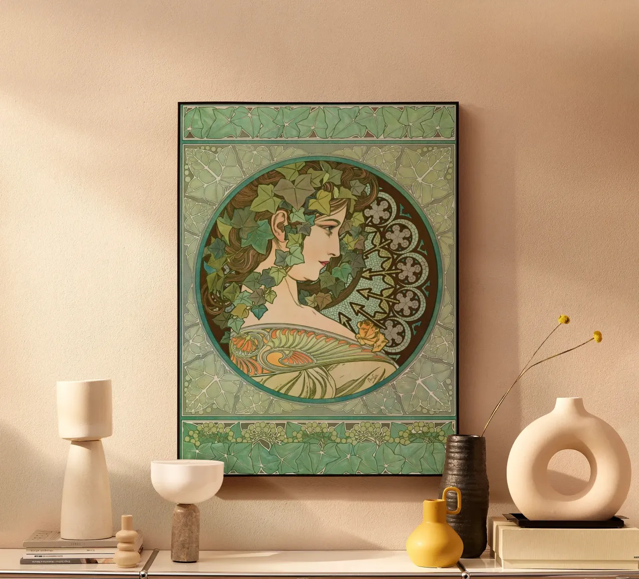 Alphonse Mucha - Edera plexiglass da Timeless Artworks