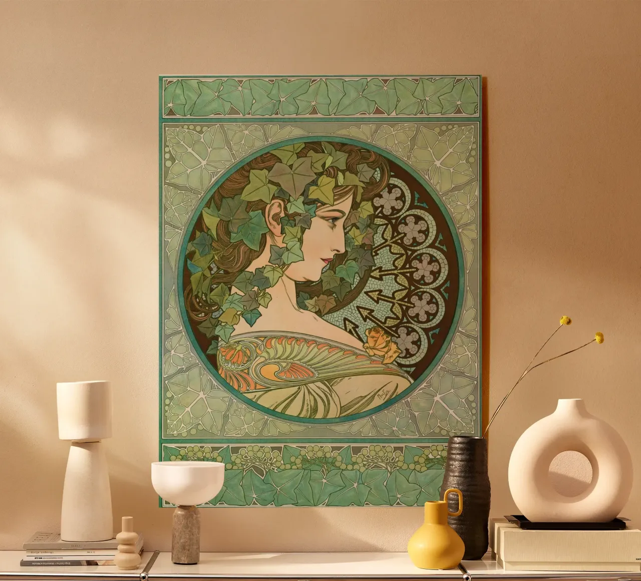 Alphonse Mucha - Edera plexiglass da Timeless Artworks