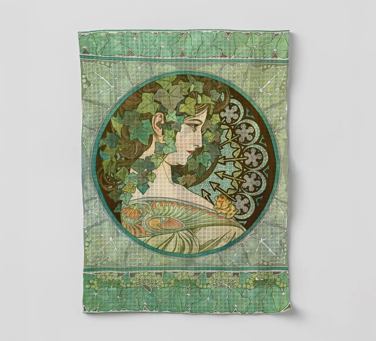 Alphonse Mucha - Edera canovaccio da cucina da Timeless Artworks