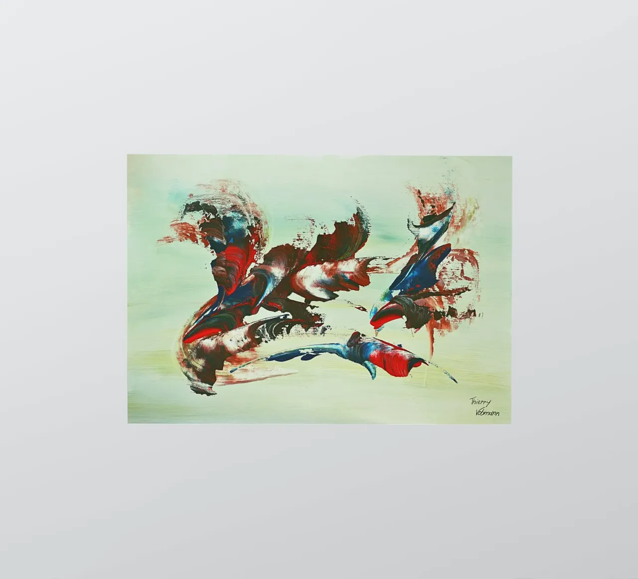 IDEAL GIFT 132 autocollant de Thierry Vobmann Abstract painting
