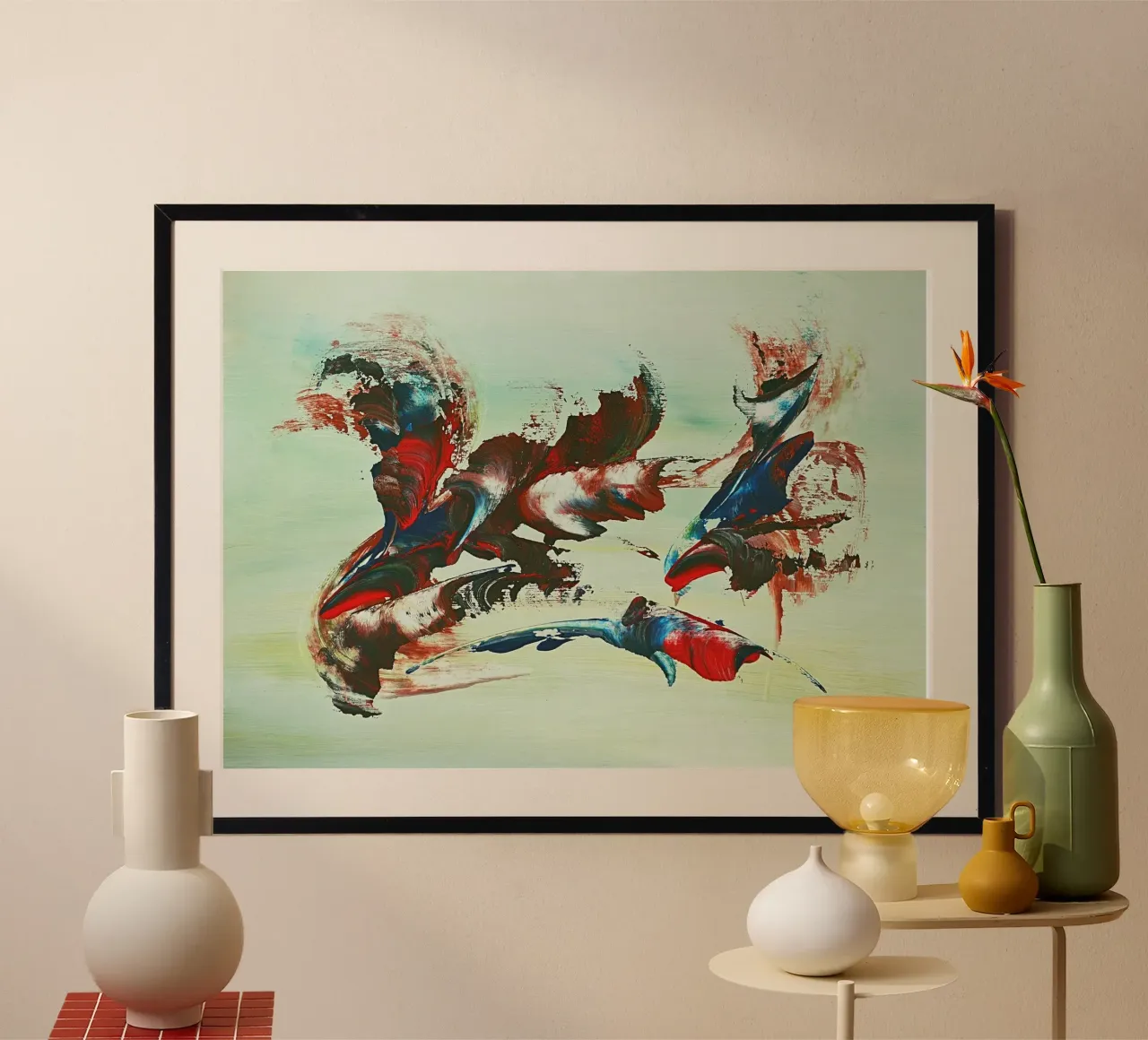 IDEAL GIFT 132 carta hahnemühle da Thierry Vobmann Abstract painting