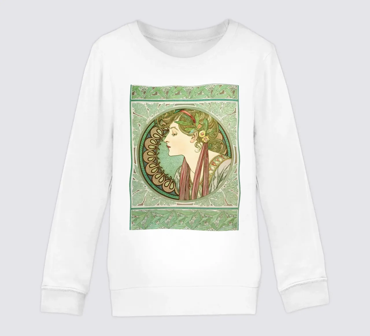 Alphonse Mucha - Alloro felpa bambino da Timeless Artworks