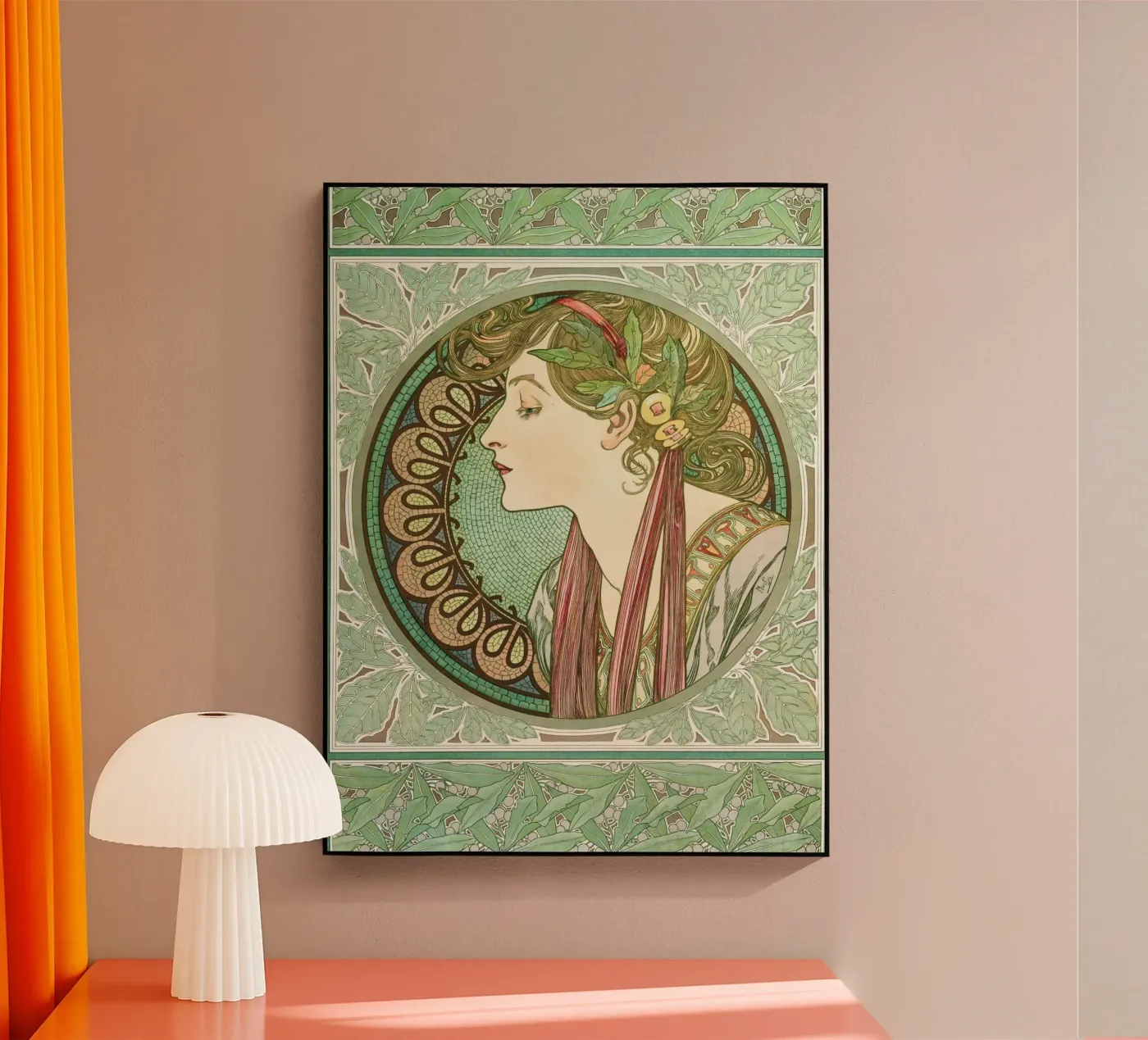 Alphonse Mucha - Laurel plexiglass da Timeless Artworks