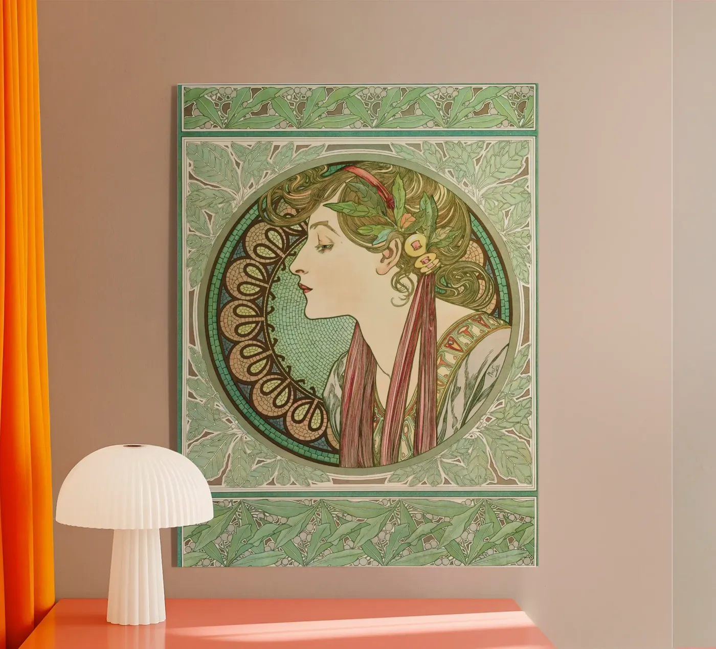 Alphonse Mucha - Laurel plexiglass da Timeless Artworks