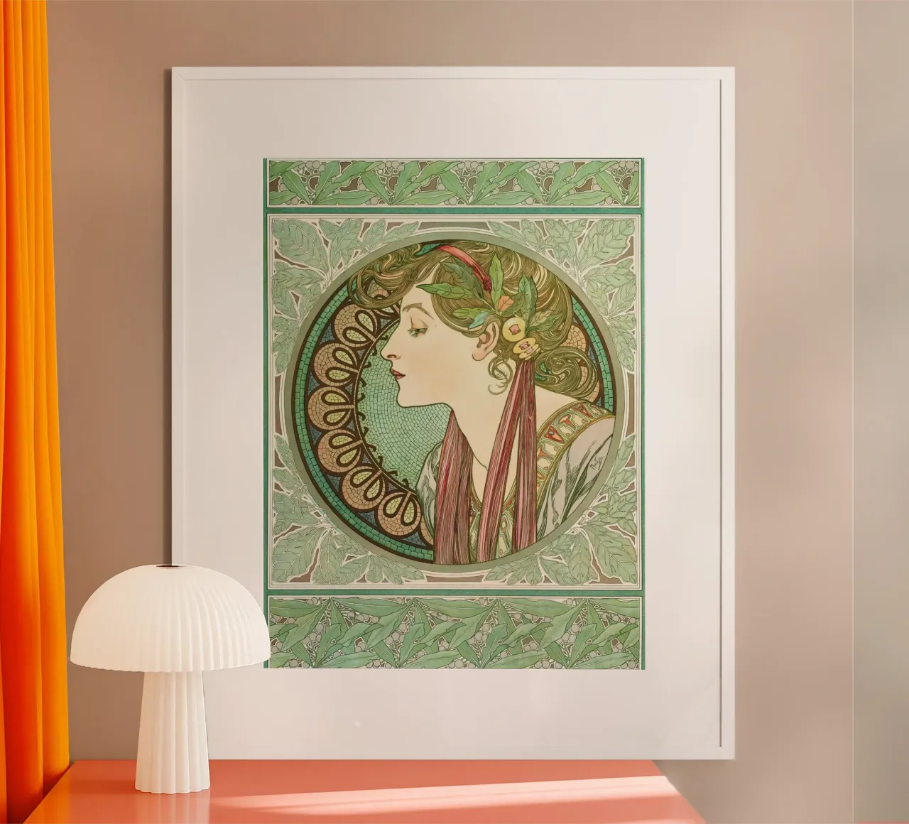 Alphonse Mucha - Alloro carta hahnemühle da Timeless Artworks