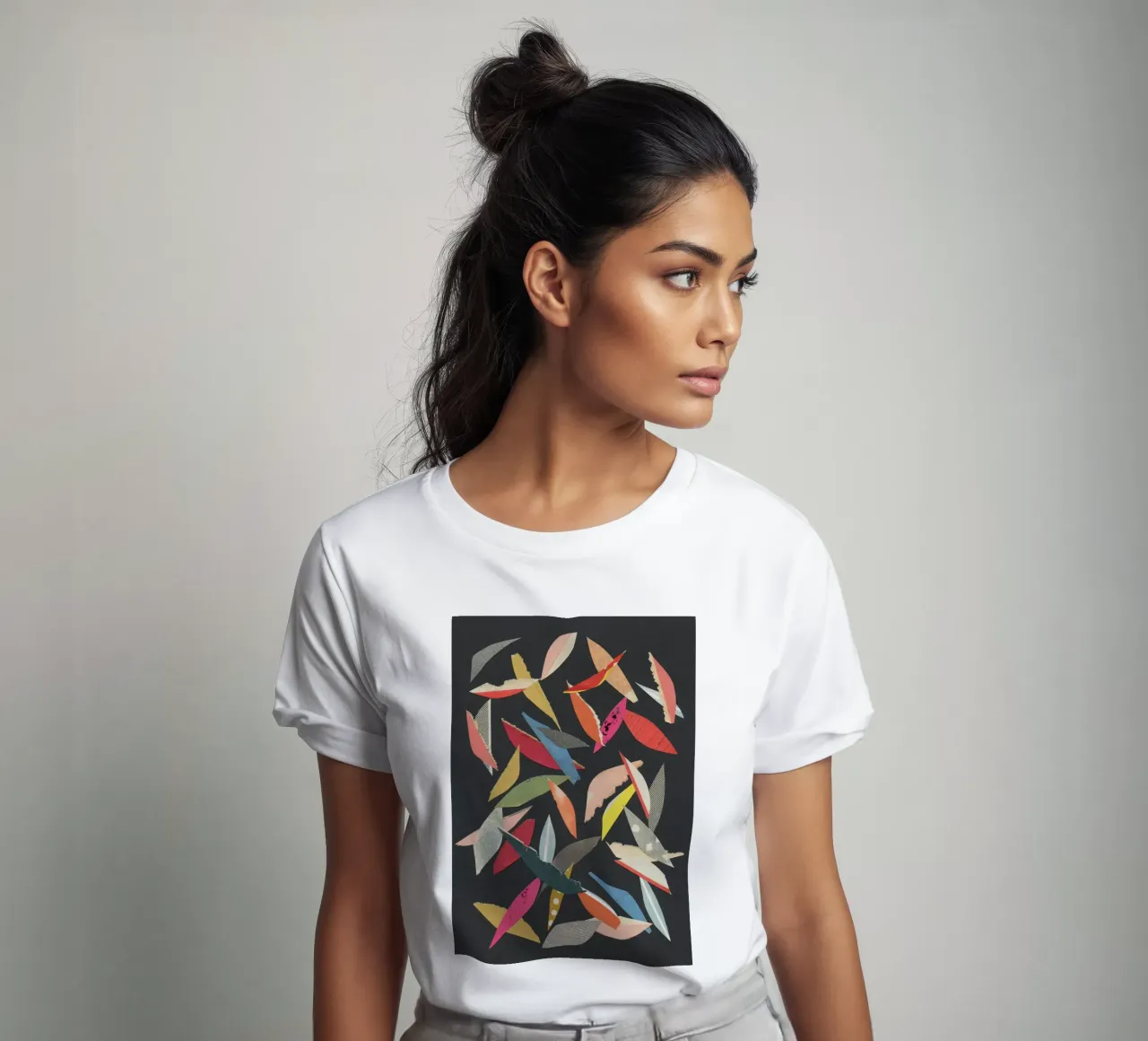 Foglie cadenti t-shirt da Cassia Beck Collage
