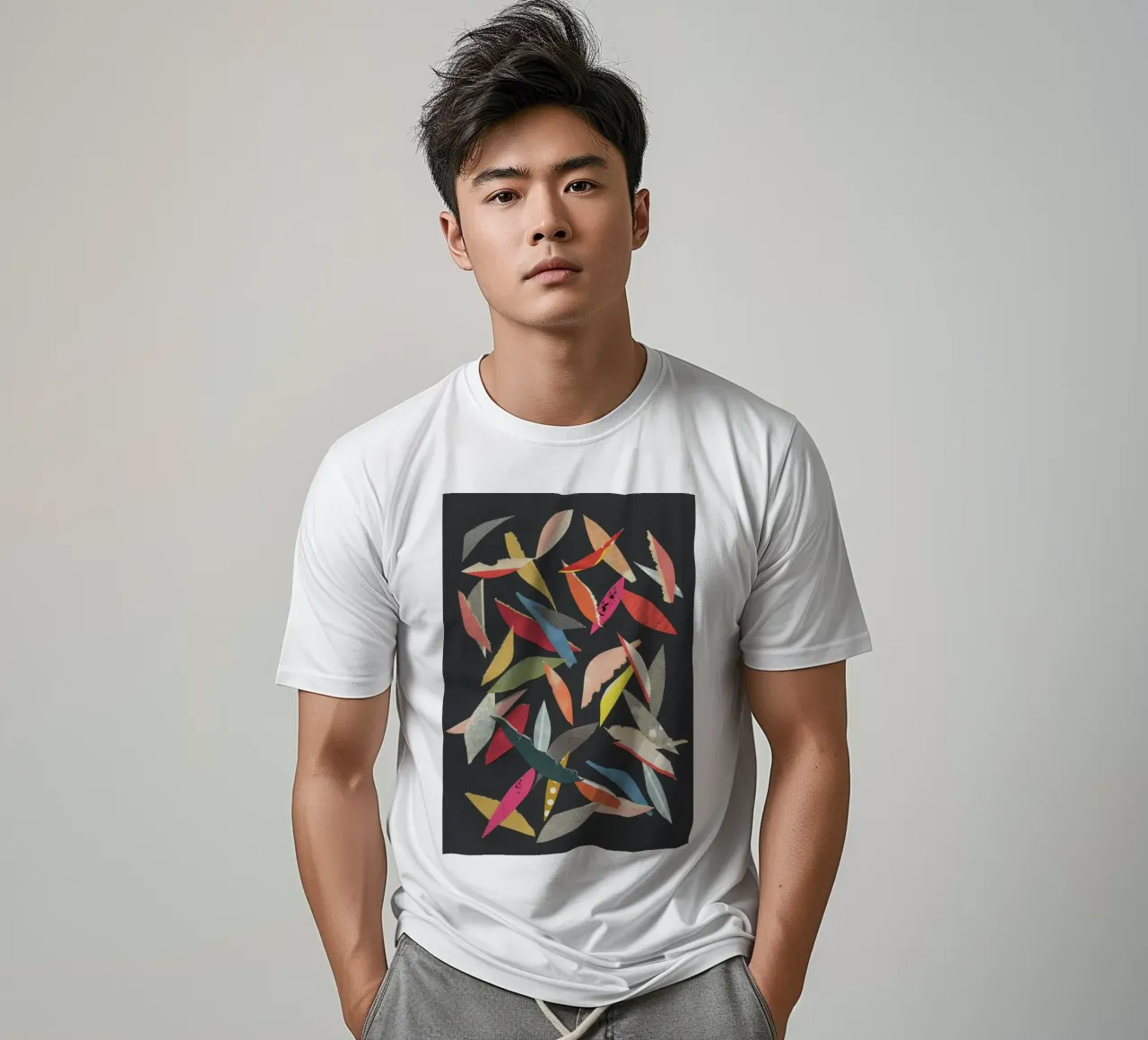 Foglie cadenti t-shirt da Cassia Beck Collage