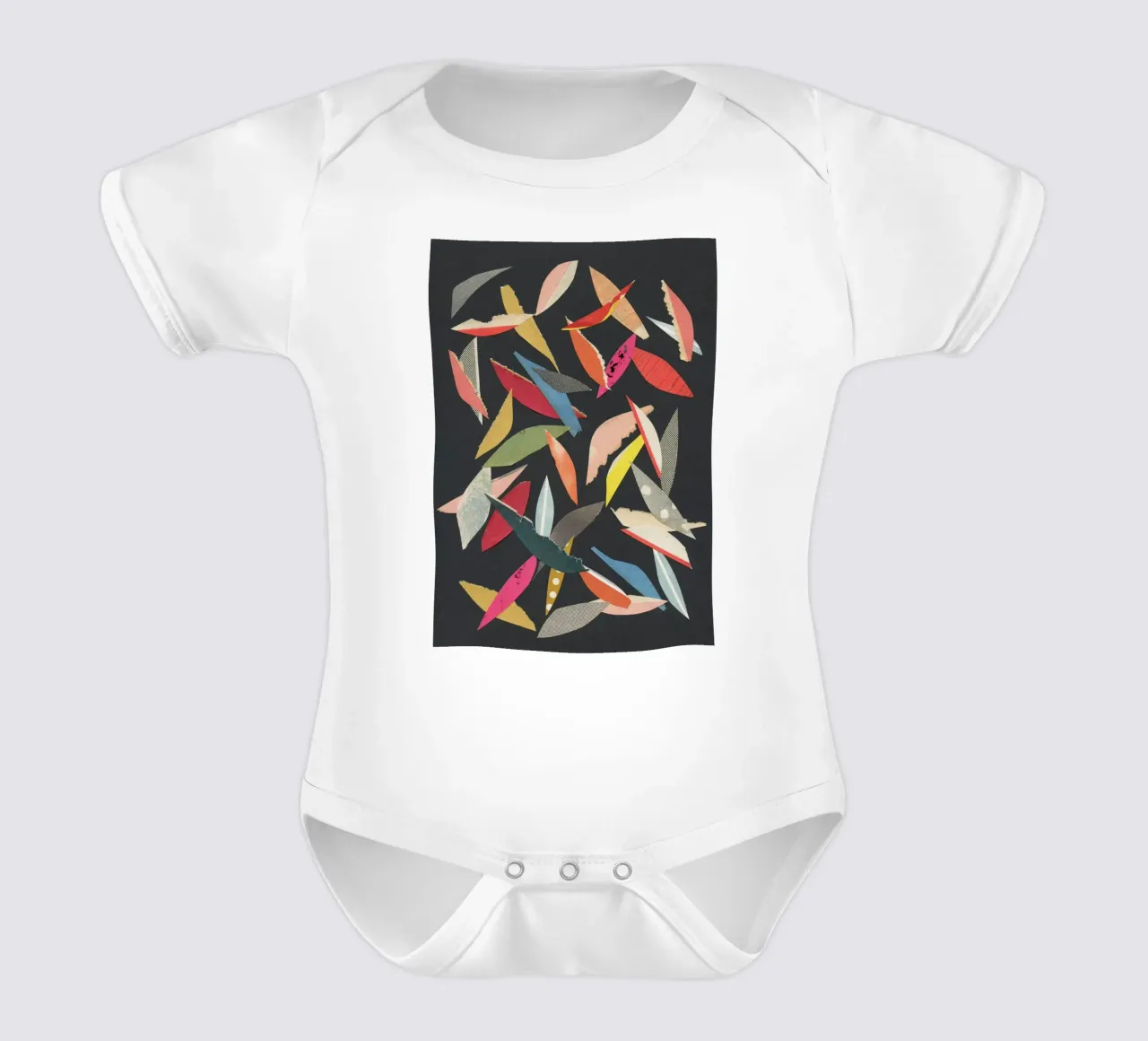 Foglie cadenti body neonato maniche corte da Cassia Beck Collage
