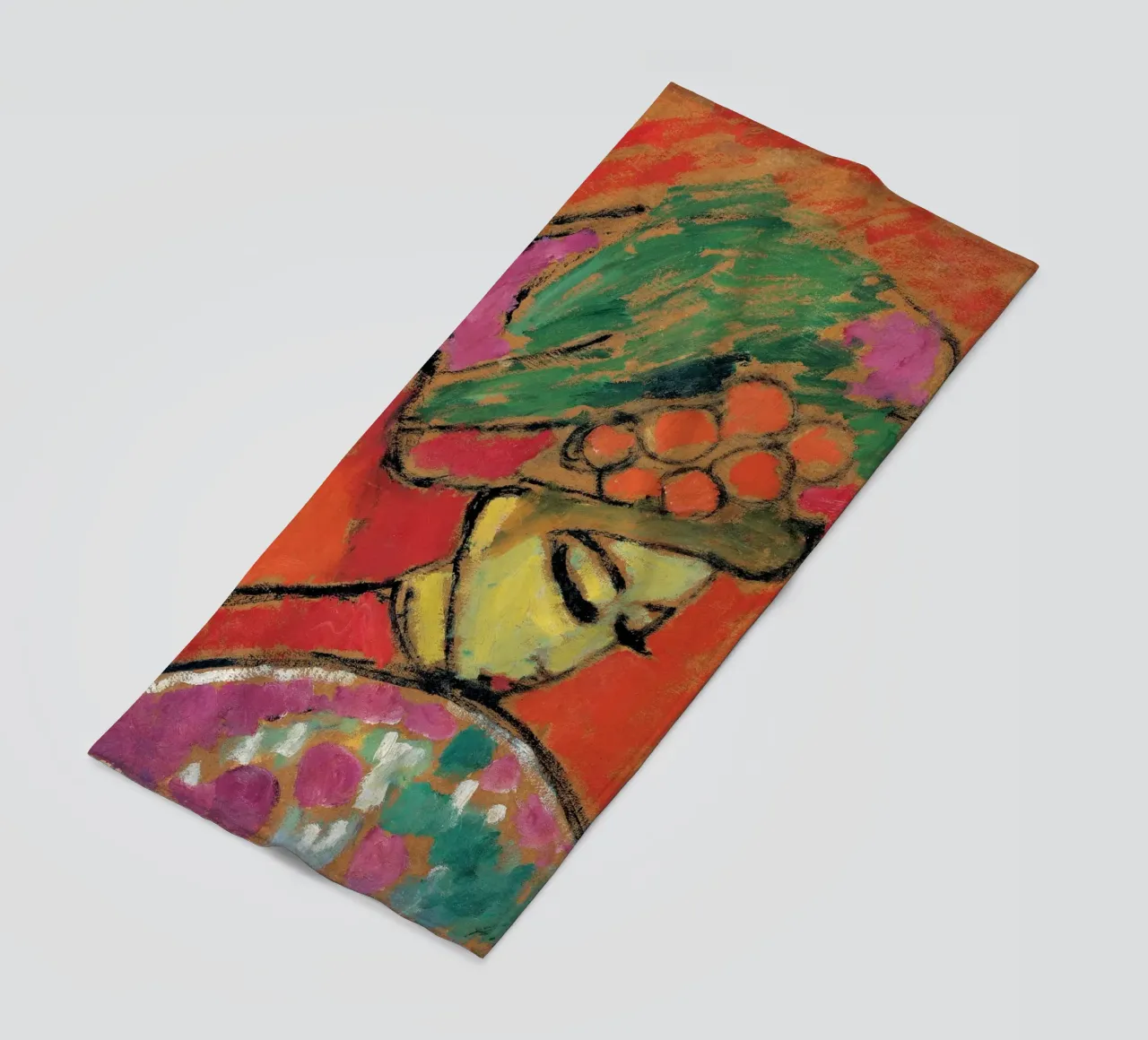 Alexej von Jawlensky - Ragazza con cappello a fiori, 1910 telo mare da Timeless Artworks
