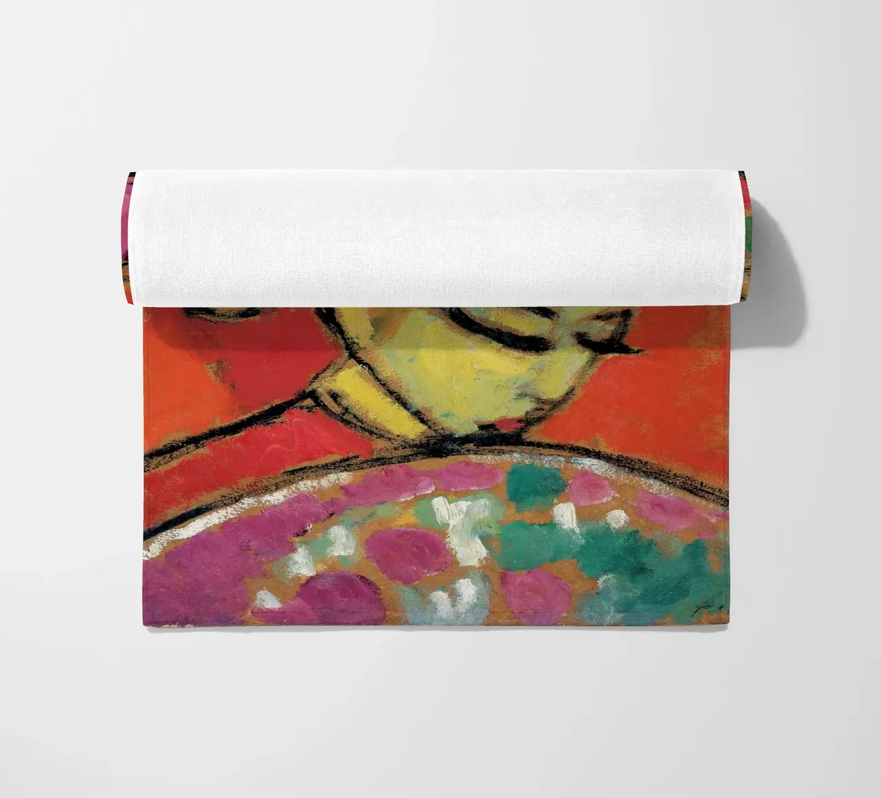 Alexej von Jawlensky - Ragazza con cappello a fiori, 1910 telo mare da Timeless Artworks
