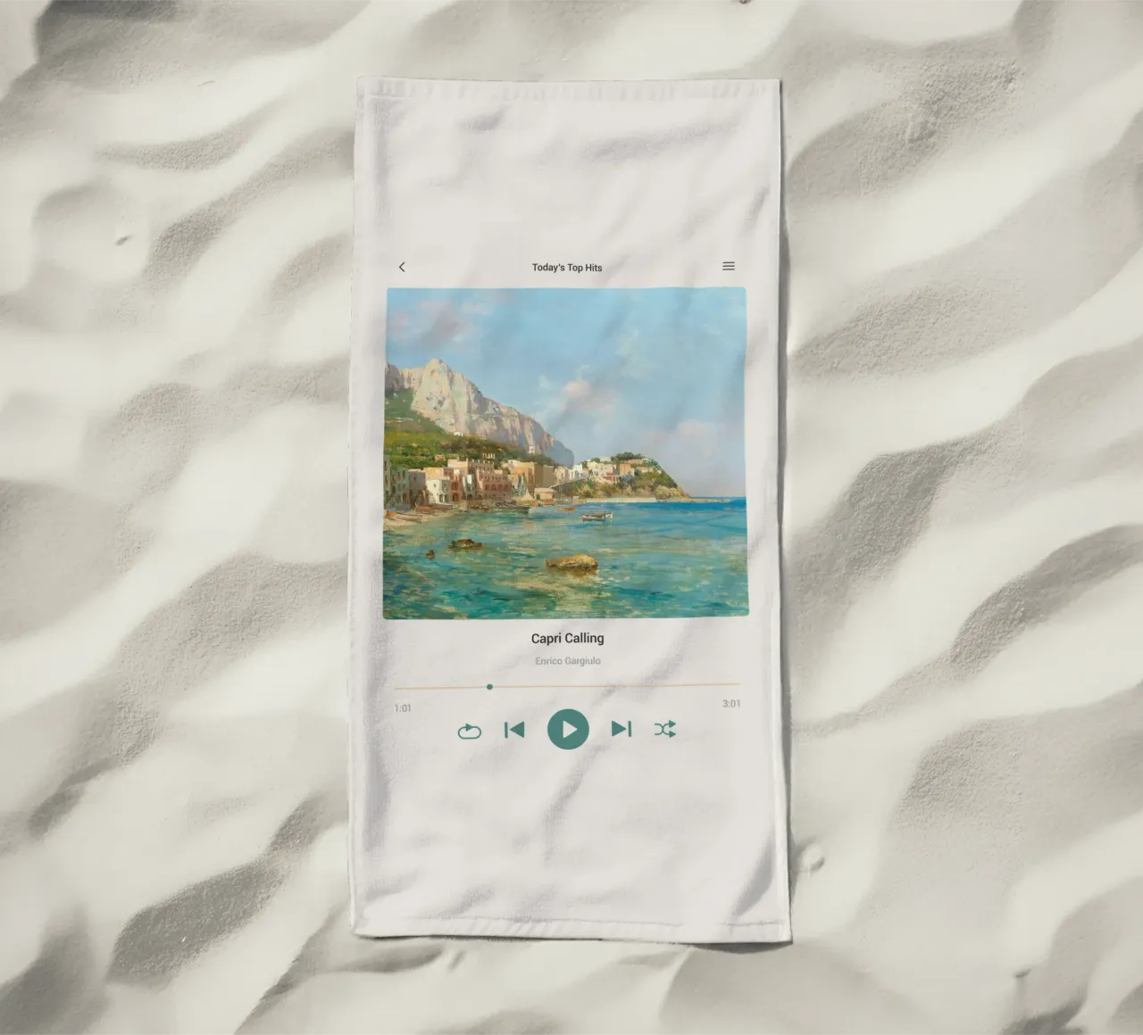 Capri Calling telo mare da Vintagrafica