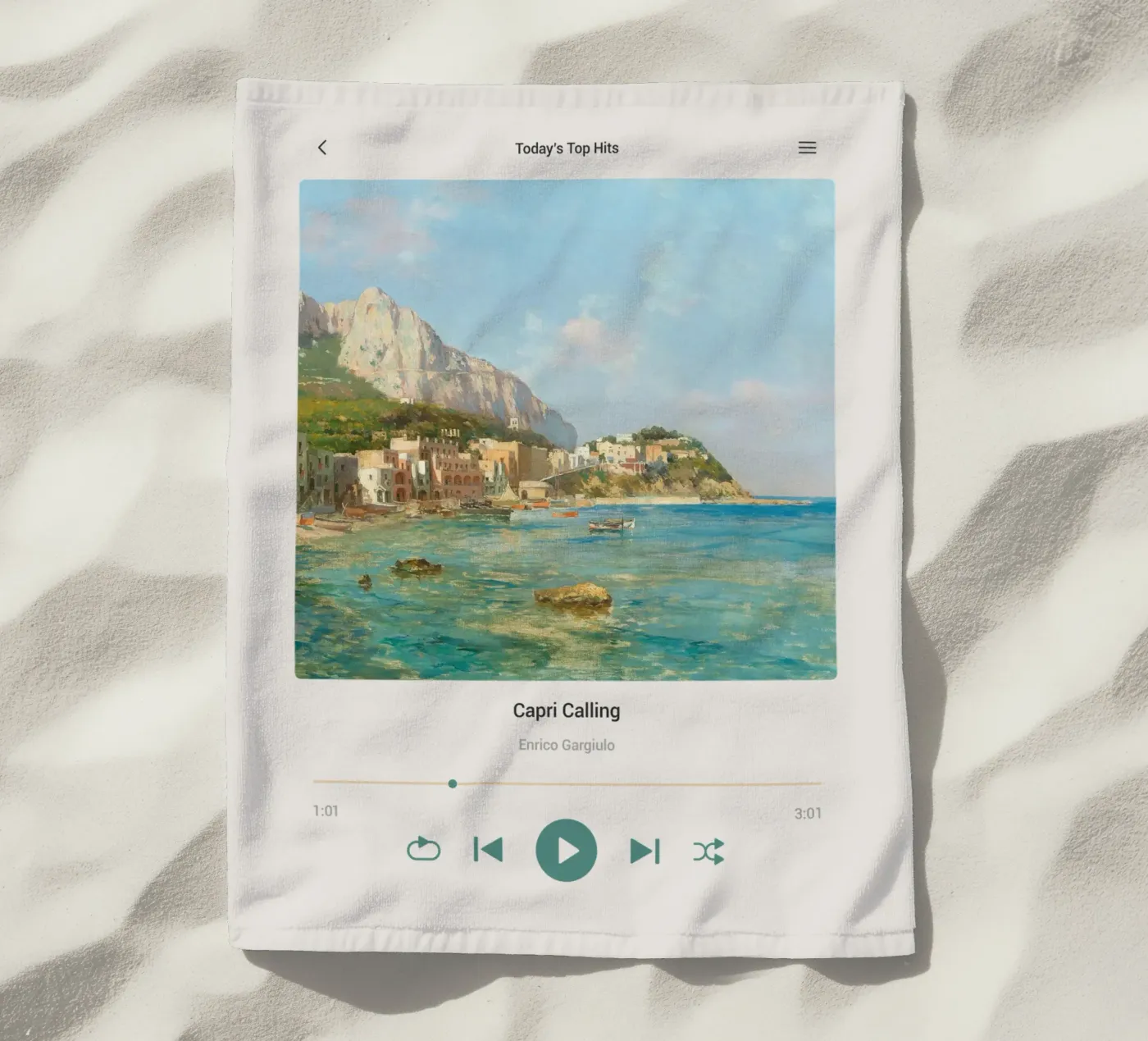 Capri Calling telo mare da Vintagrafica