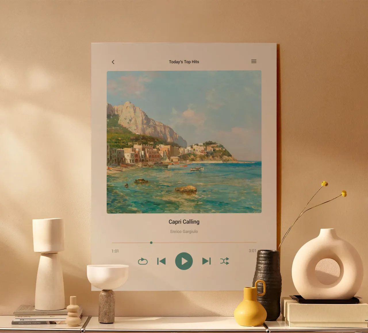 Capri Calling plexiglass da Vintagrafica