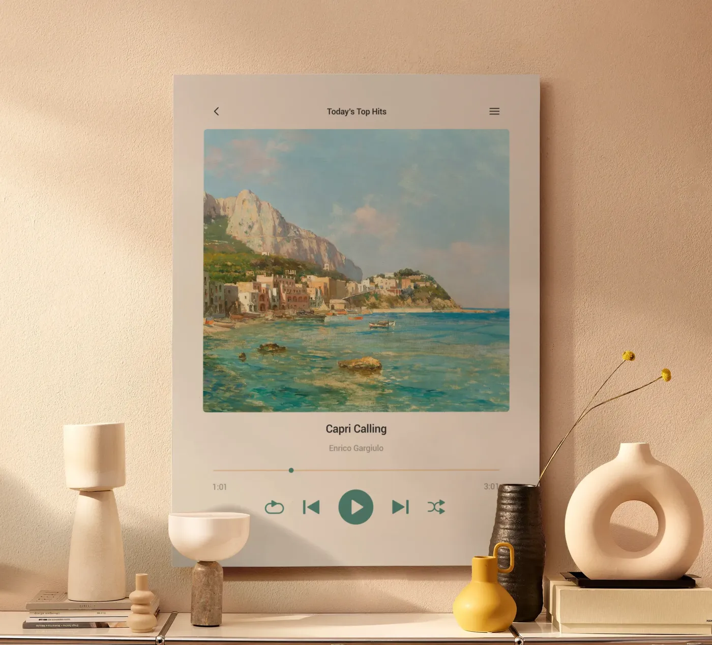 Capri Calling forex plate by Vintagrafica