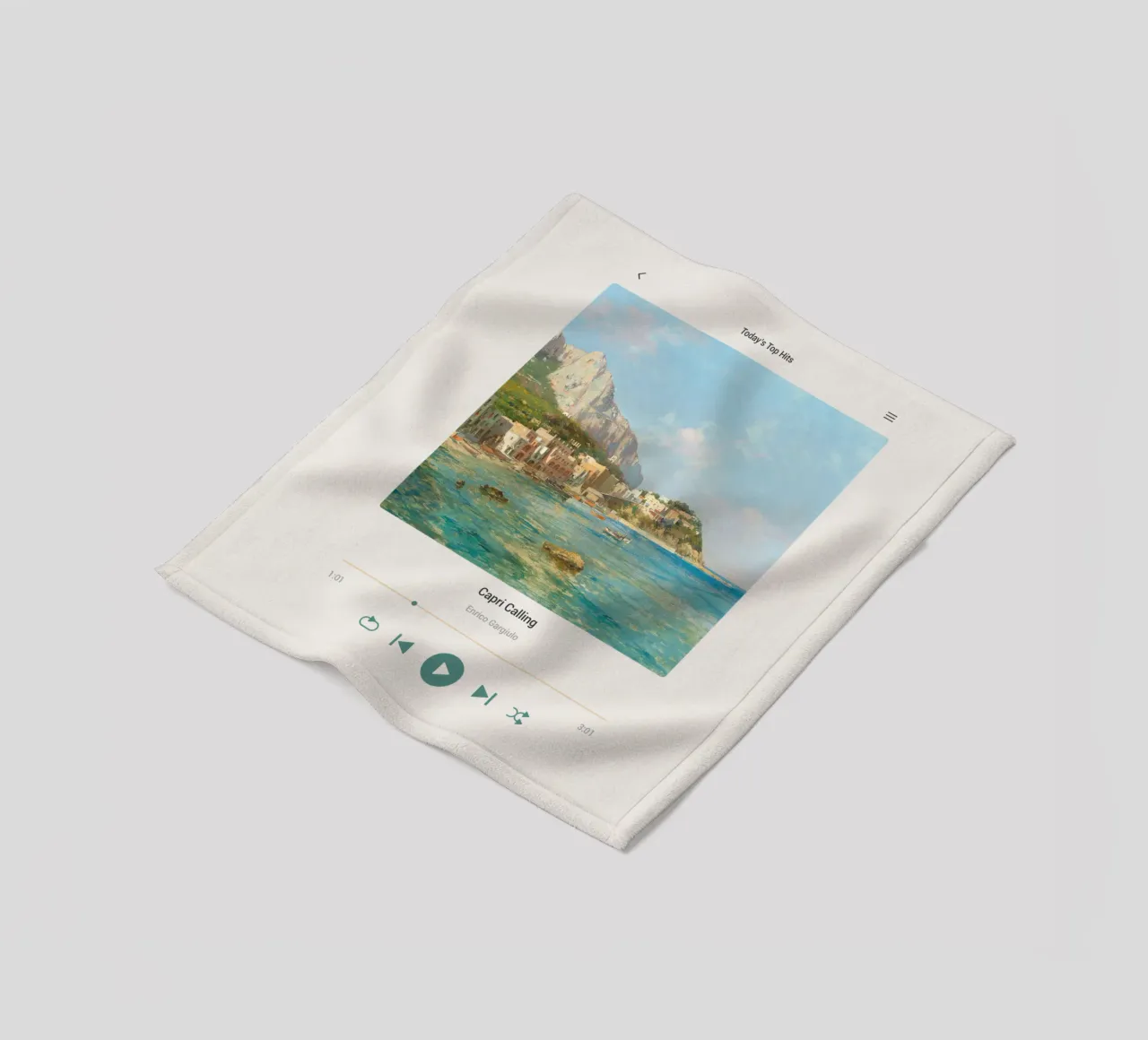 Capri Calling Fleecedecke von Vintagrafica