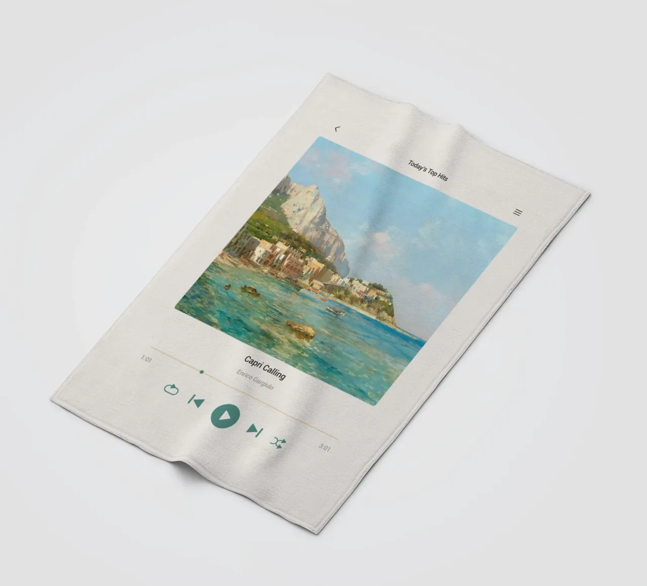 Capri Calling Fleecedecke von Vintagrafica