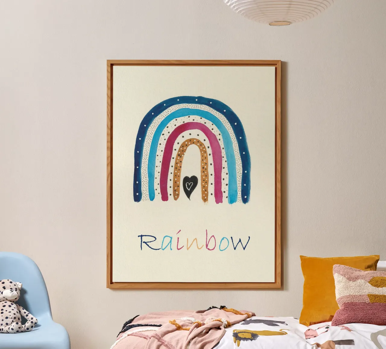 Arcobaleno ad acquerello alluminio dibond da Schön