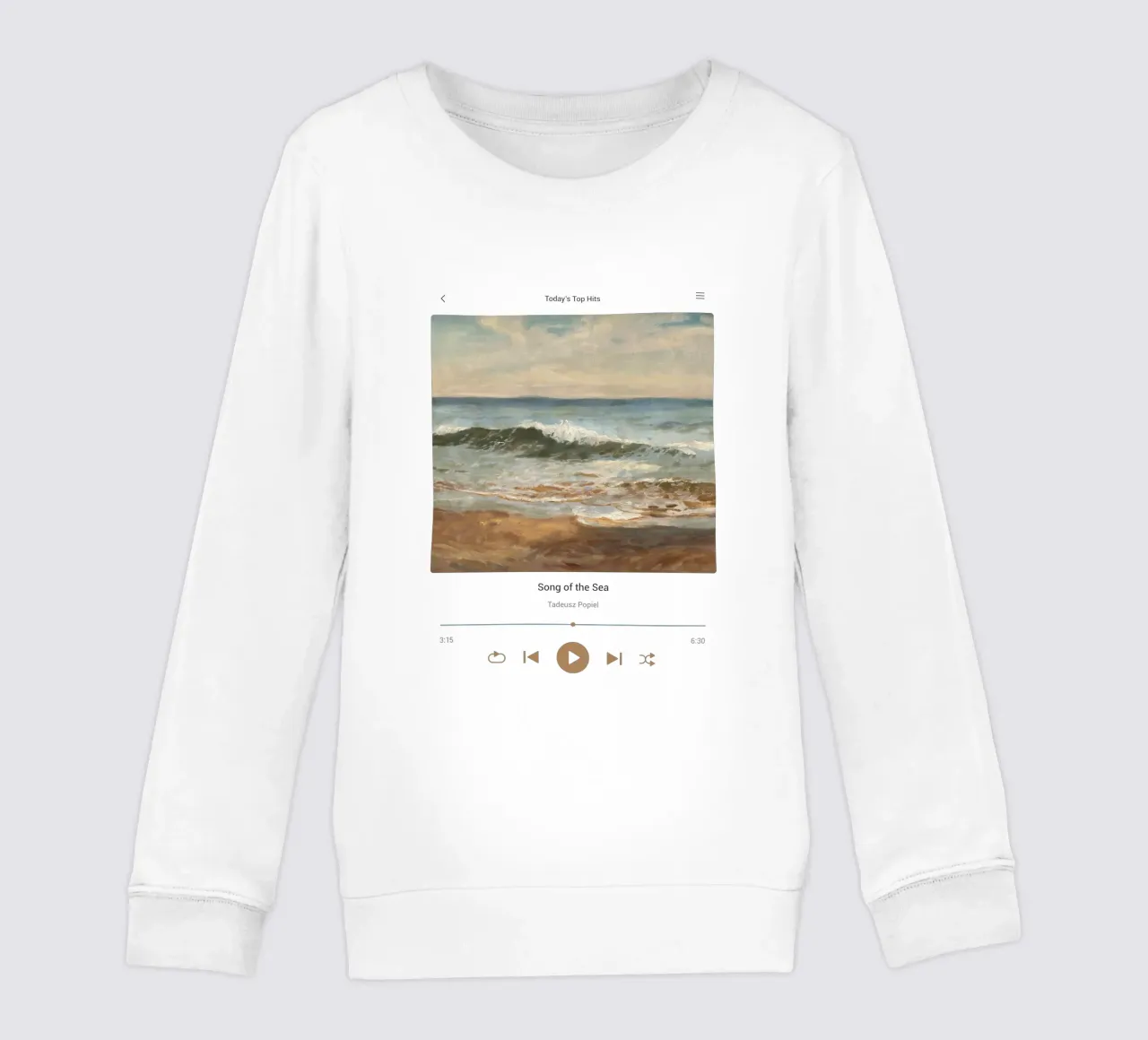 Canzone del mare felpa bambino da Vintagrafica