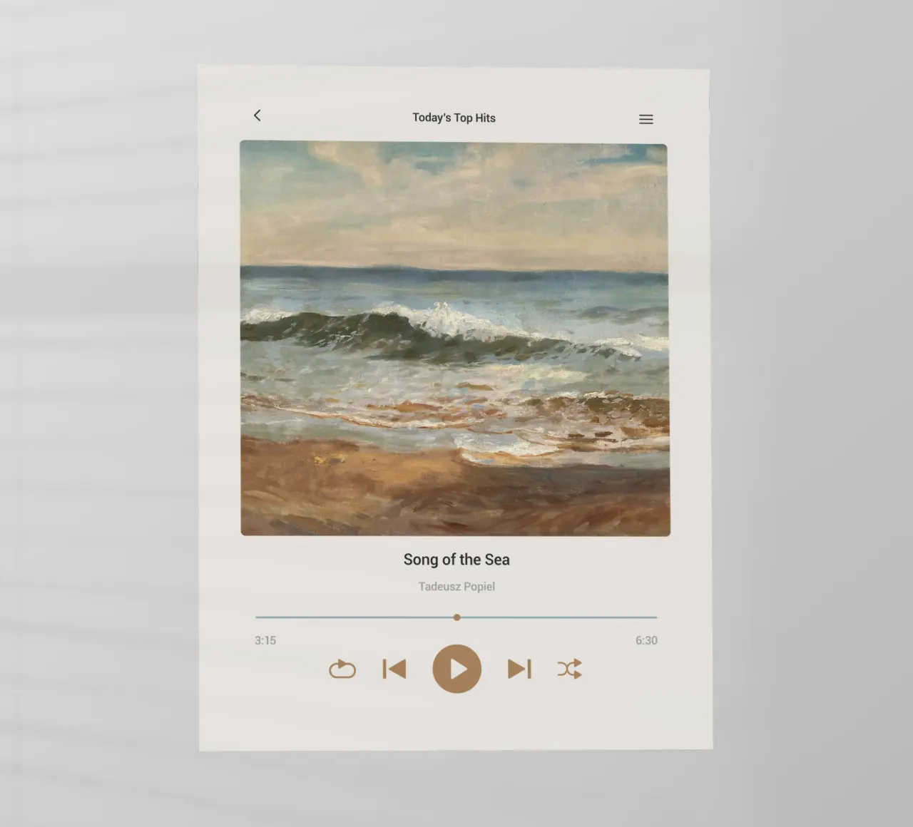 Canzone del mare pellicola backlit da Vintagrafica