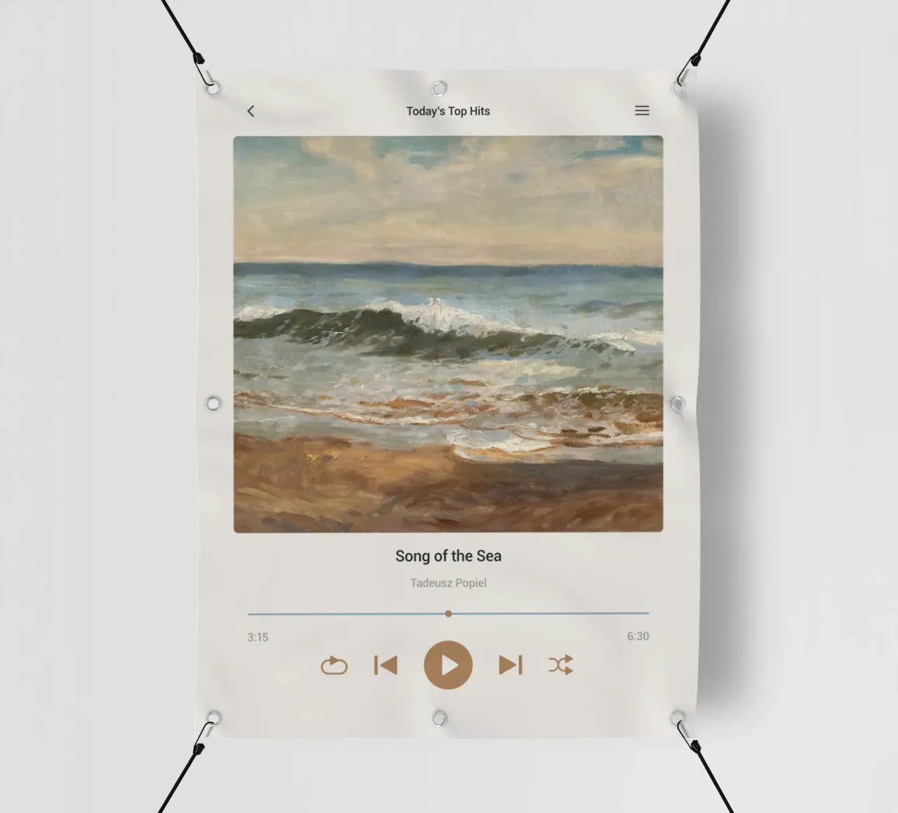 Canzone del mare telo in pvc da Vintagrafica