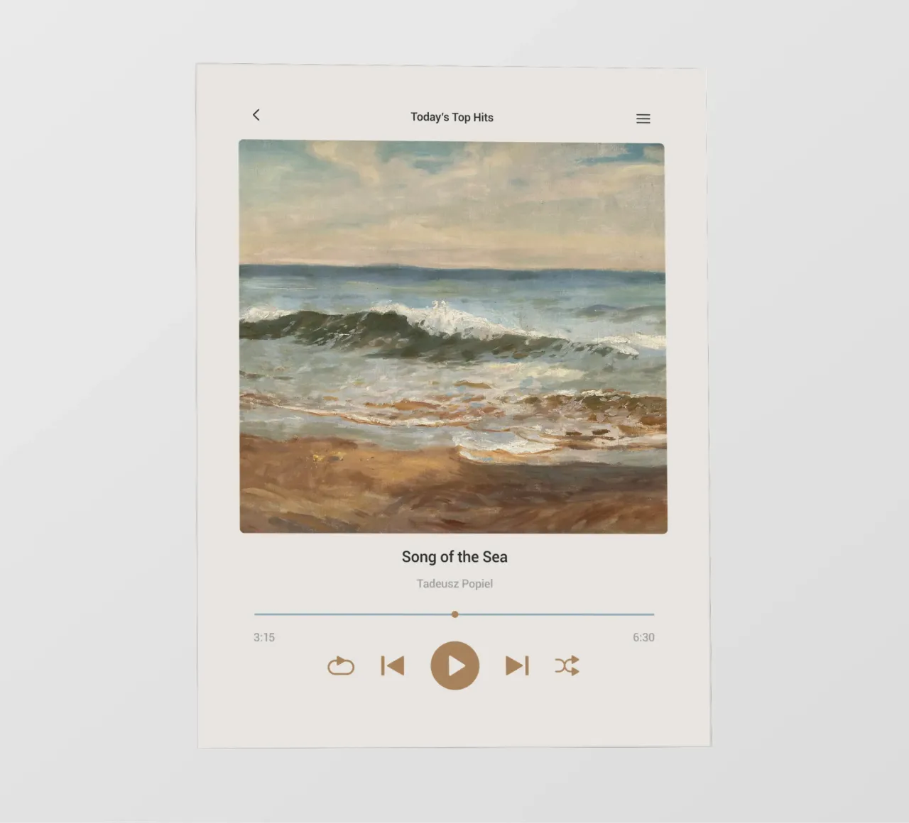 Canzone del mare telo in pvc da Vintagrafica