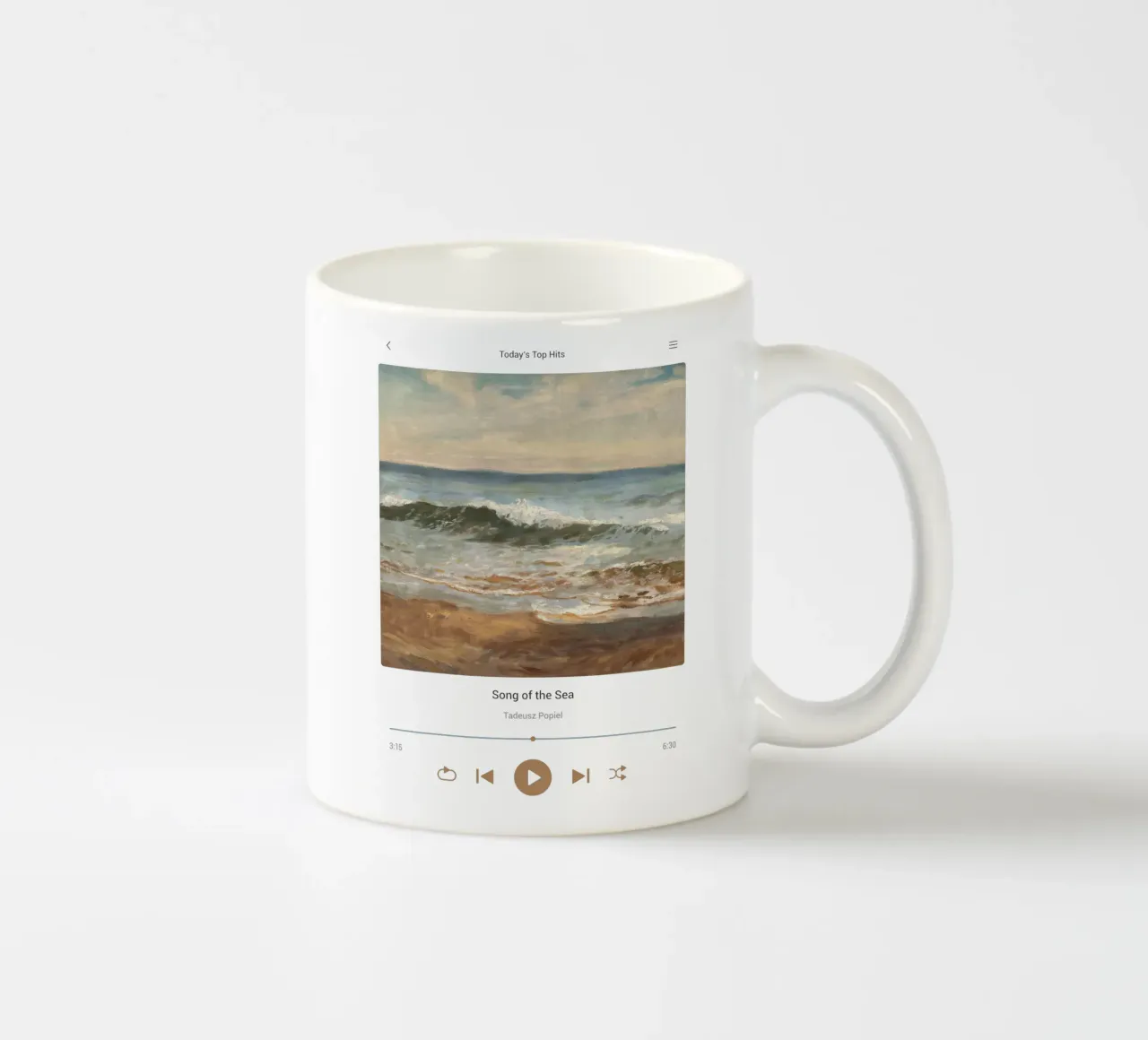 Canzone del mare tazza in ceramica da Vintagrafica