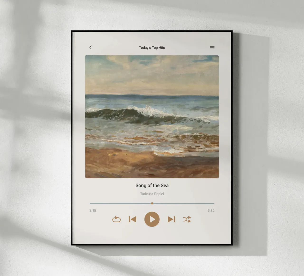 Canzone del mare plexiglass da Vintagrafica