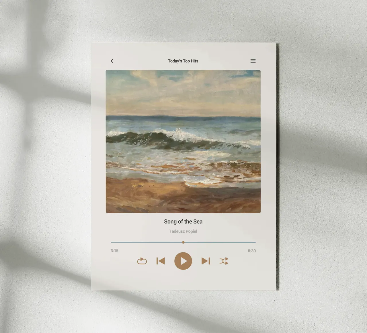 Canzone del mare alluminio dibond da Vintagrafica