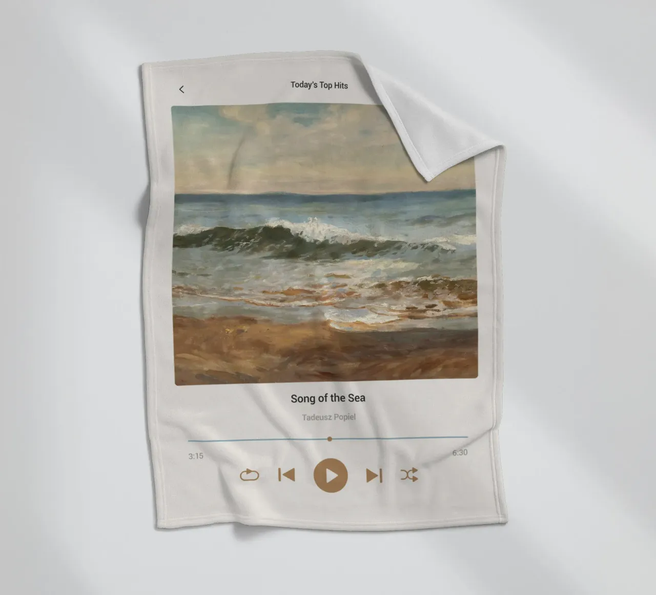 Canzone del mare coperta in pile da Vintagrafica