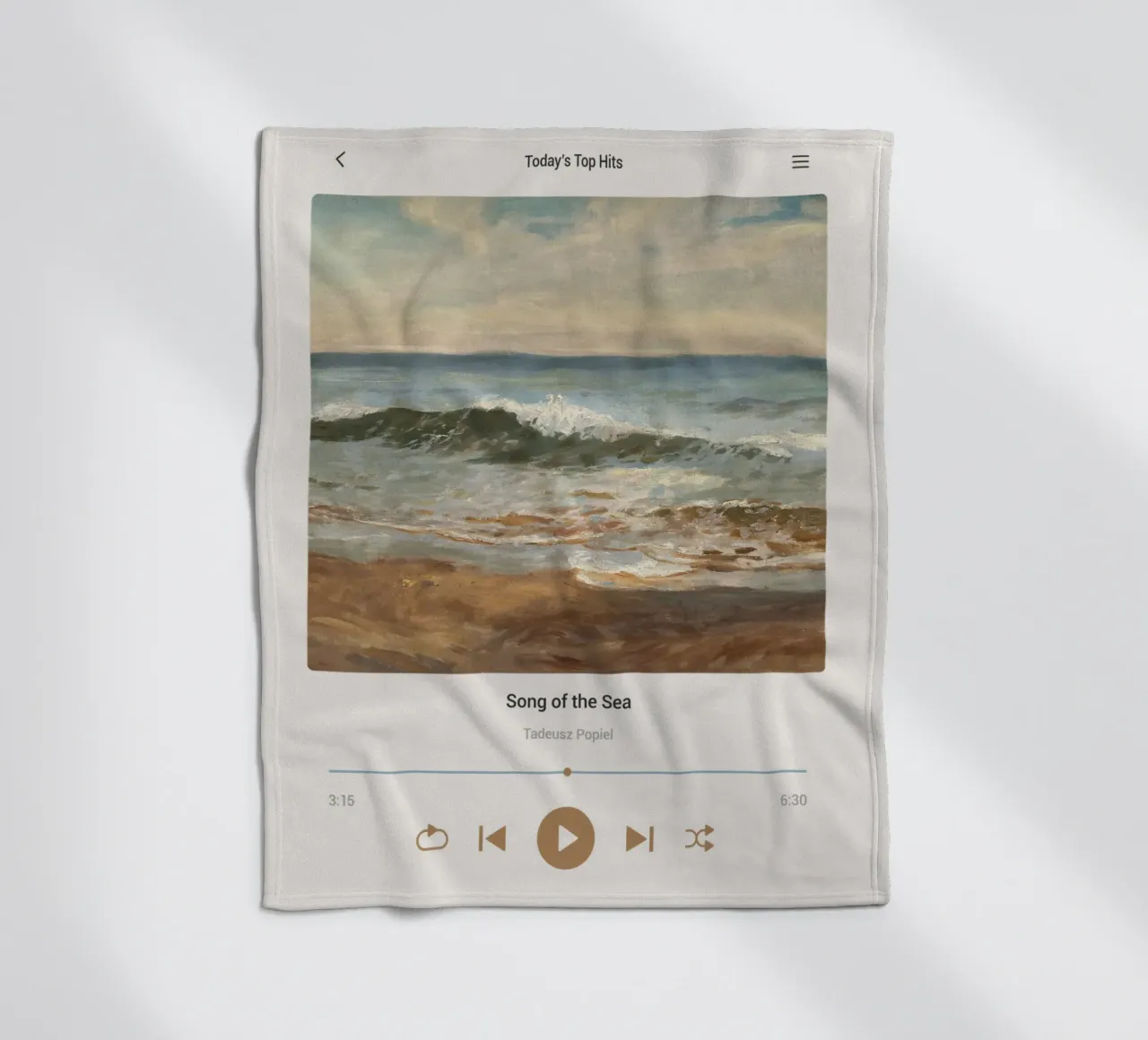 Canzone del mare coperta in pile da Vintagrafica
