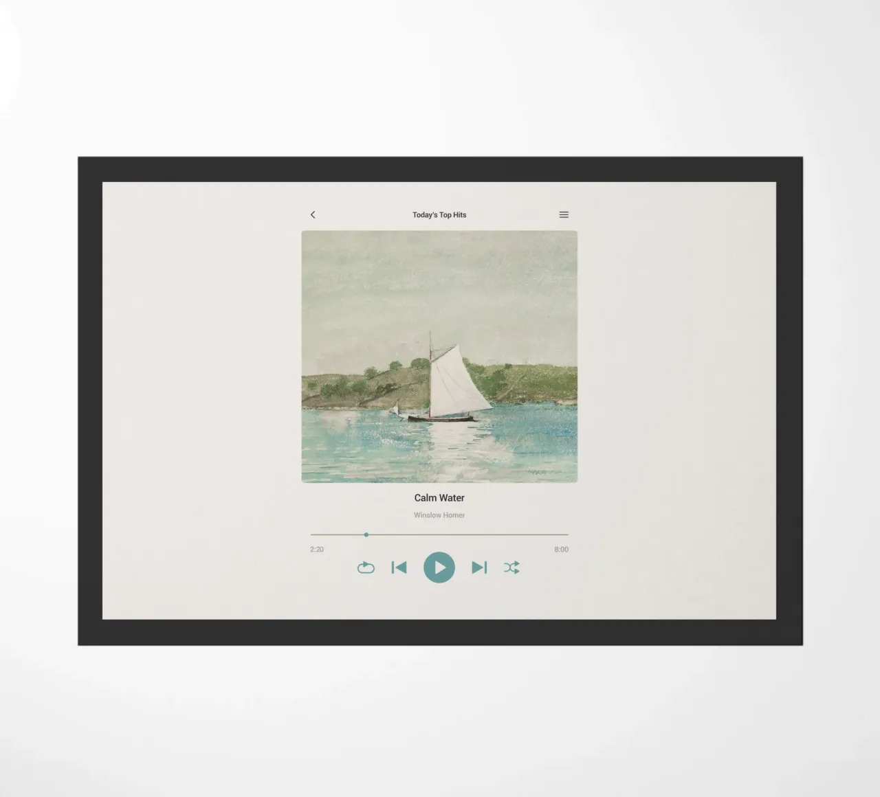 Canzone dell'acqua calma zerbino da Vintagrafica