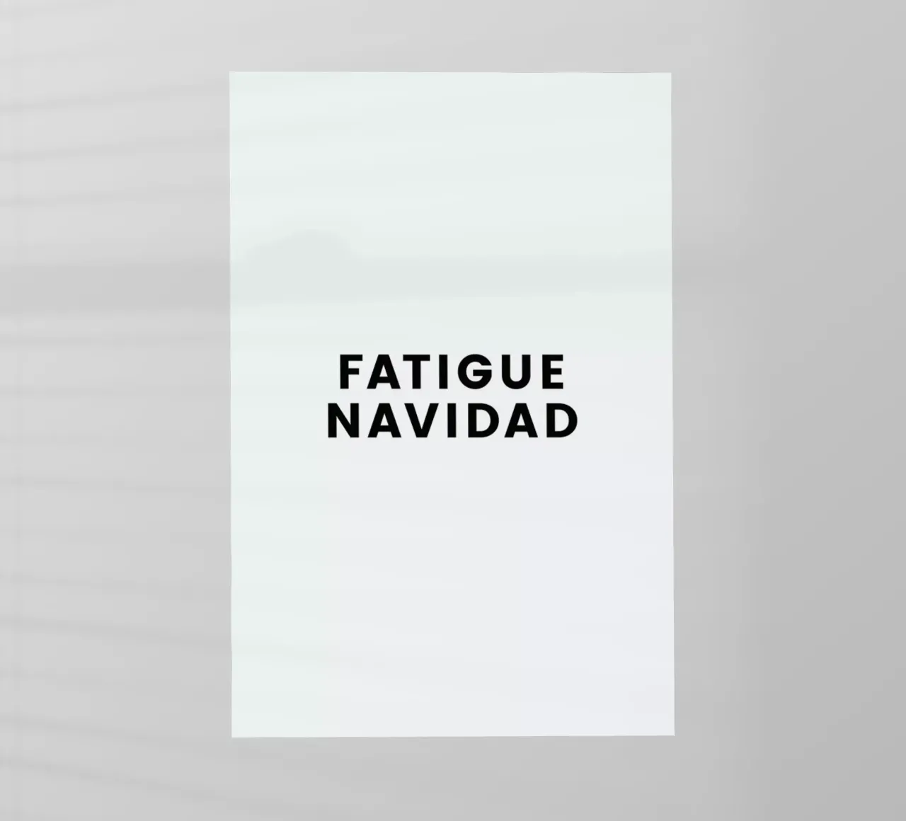 Fatigue Navidad pellicola backlit da Studio One
