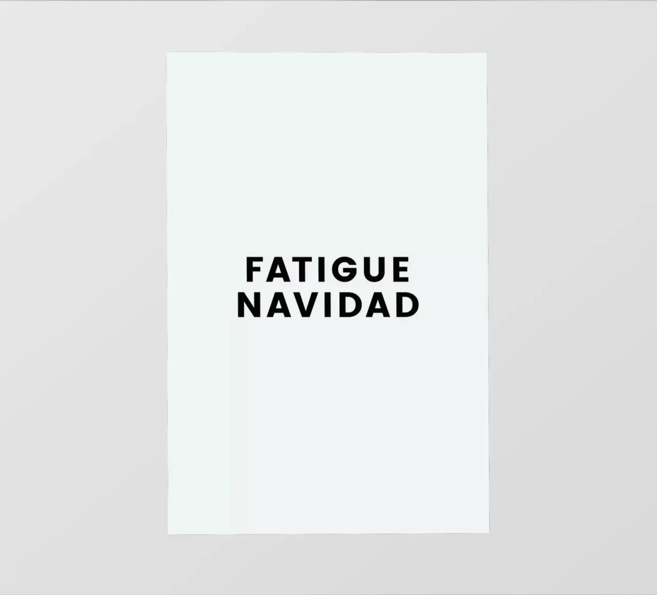 Fatigue Navidad pellicola backlit da Studio One