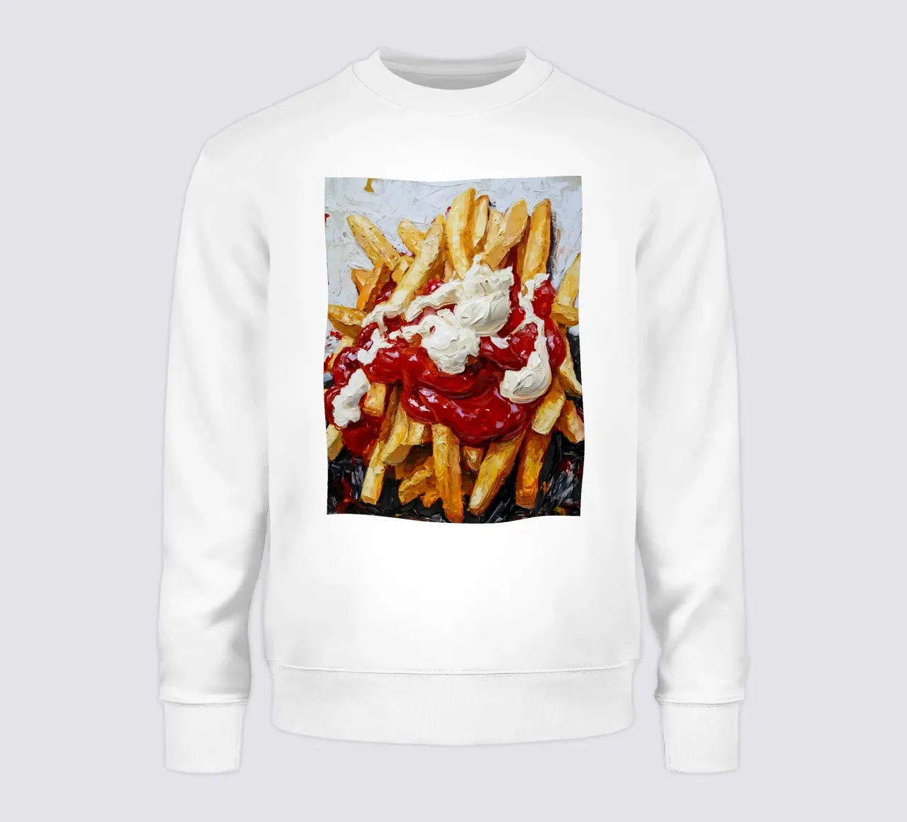 Patate fritte rosse bianche felpa da Schön