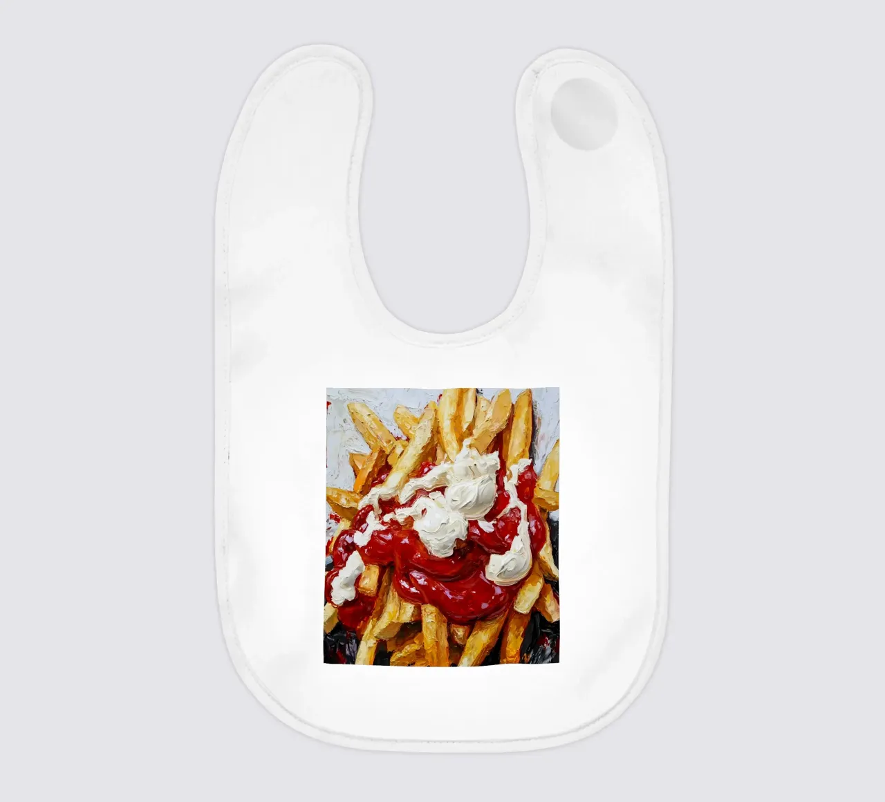 Patate fritte rosse bianche bavaglino da Schön