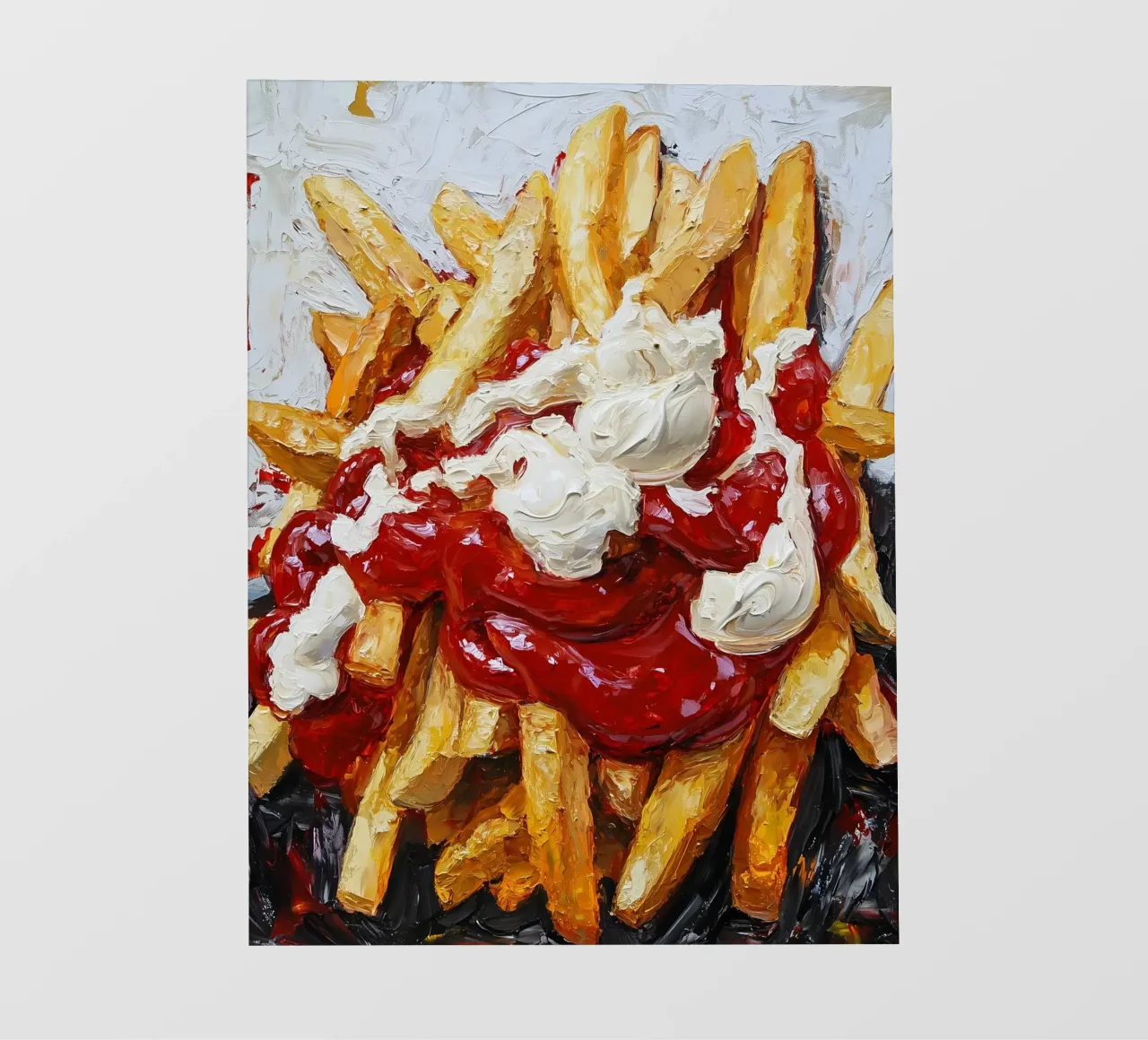 Patate fritte rosse bianche telo in pvc da Schön