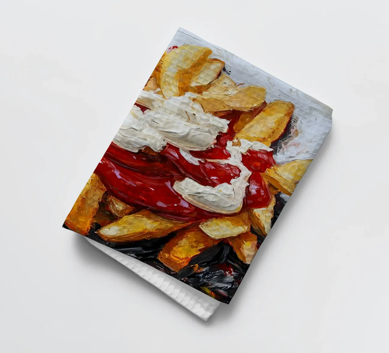 Patate fritte rosse bianche canovaccio da cucina da Schön