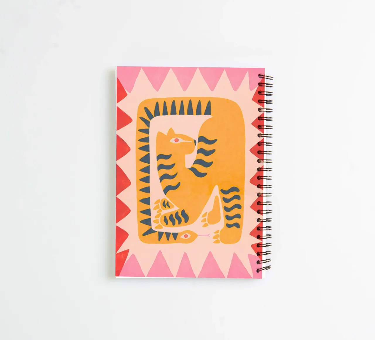 Abstract Tiger Snake Print, Tiger Graphic Print spiral notebook by PrintStudio
