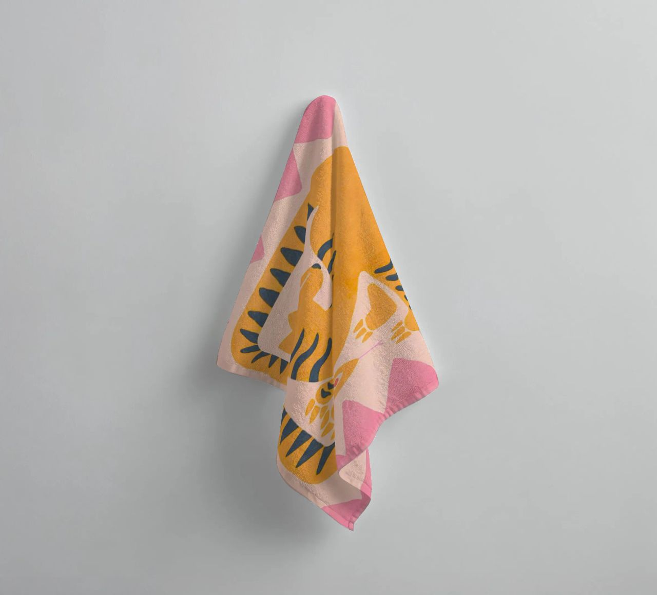 Imprimé serpent tigre abstrait, imprimé graphique tigre serviette de bain de PrintStudio