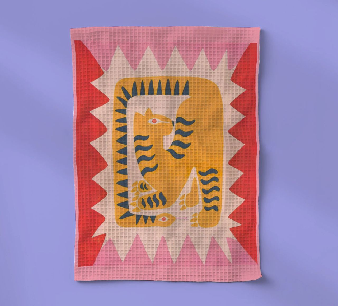 Imprimé serpent tigre abstrait, imprimé graphique tigre torchon de PrintStudio