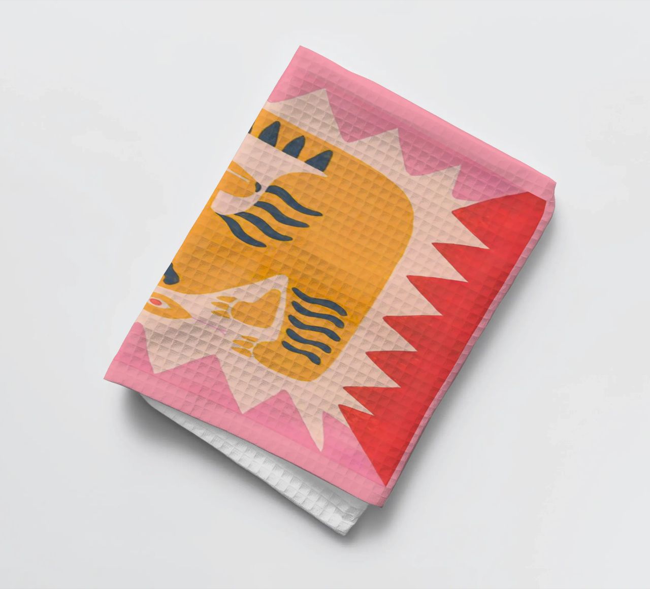 Imprimé serpent tigre abstrait, imprimé graphique tigre torchon de PrintStudio