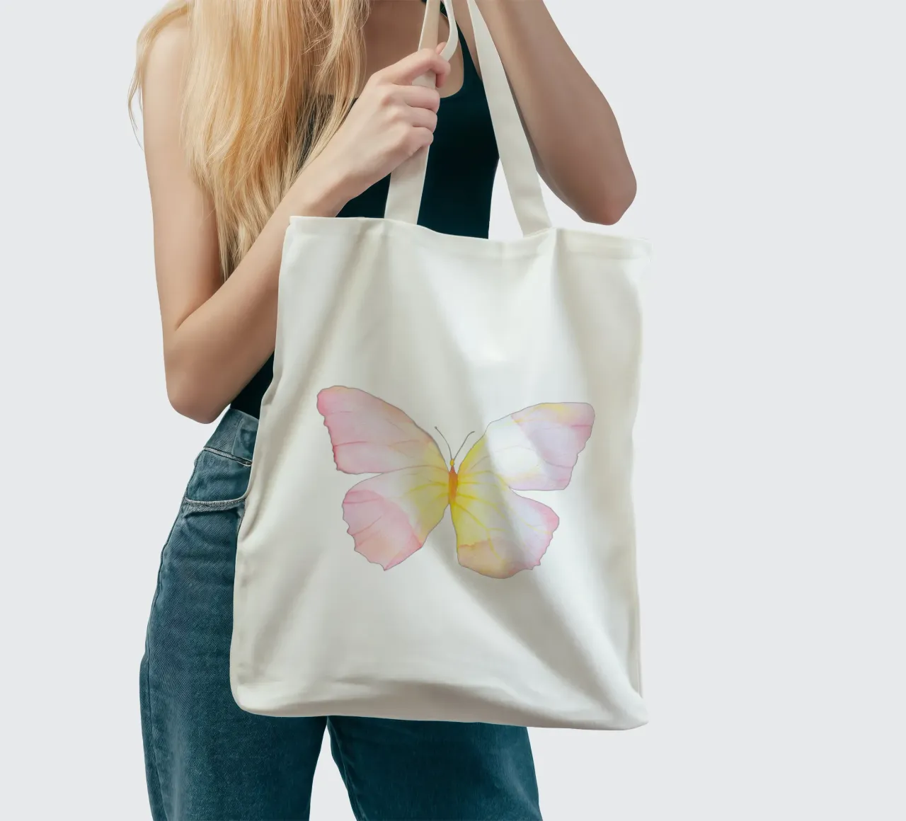 Butterfly Poster, Watercolour Butterfly, Pretty Pastel Art tote bag by PrintStudio