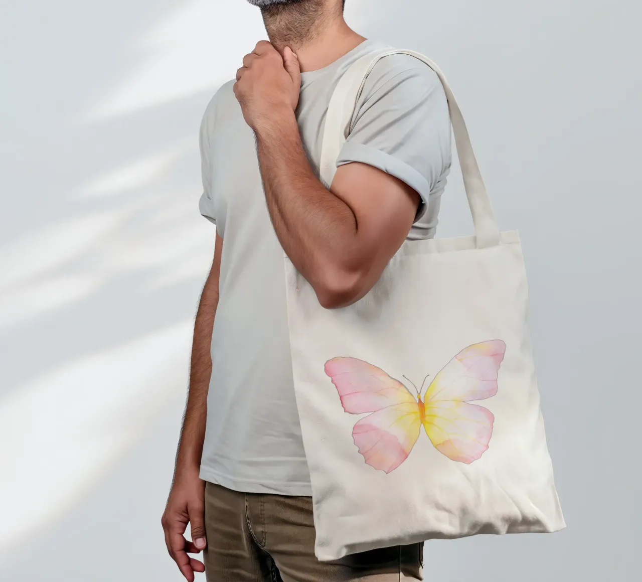 Butterfly Poster, Watercolour Butterfly, Pretty Pastel Art tote bag by PrintStudio