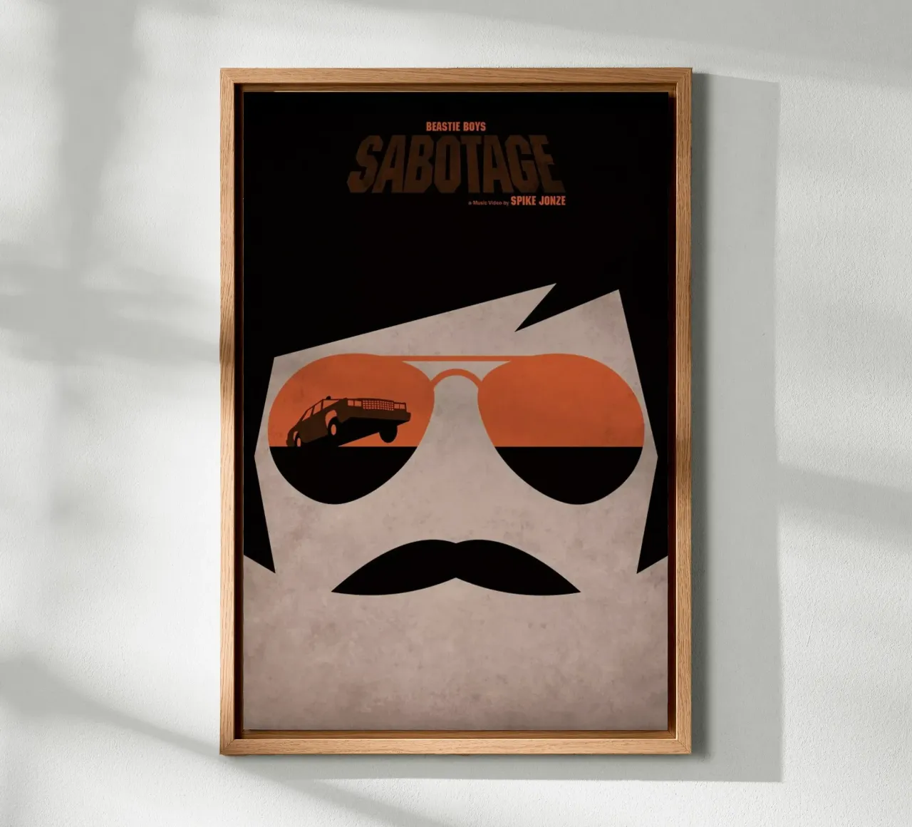 Sabotage canvas with Floater frame by Federico Mancosu