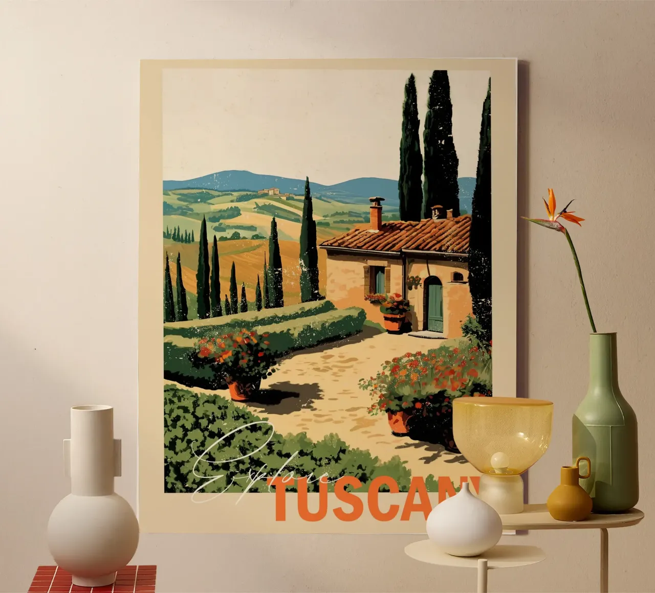 Explore Tuscany canvas by Indigo Rain