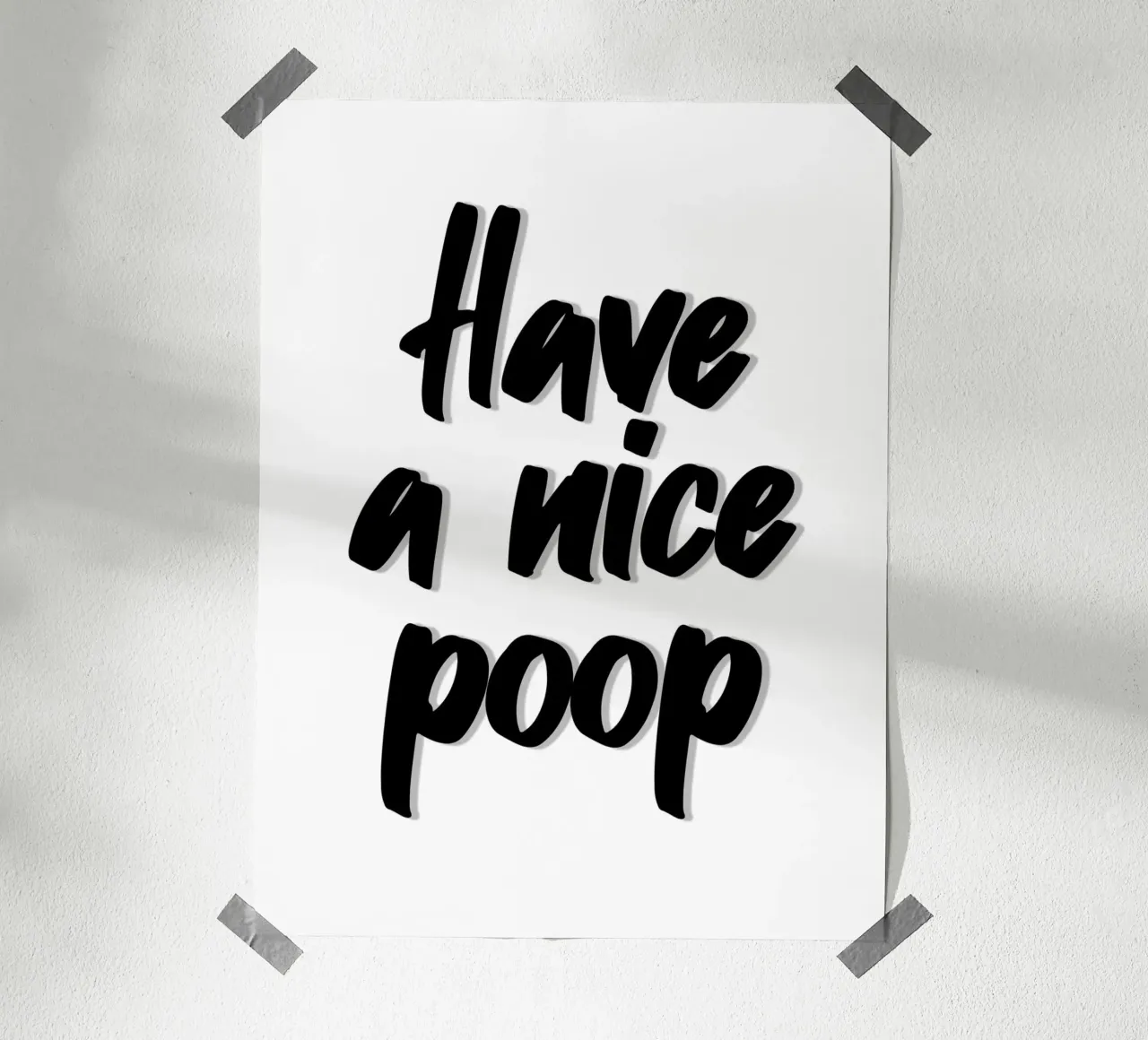 Buona cacca poster con telaio in plastica da Wall of Words