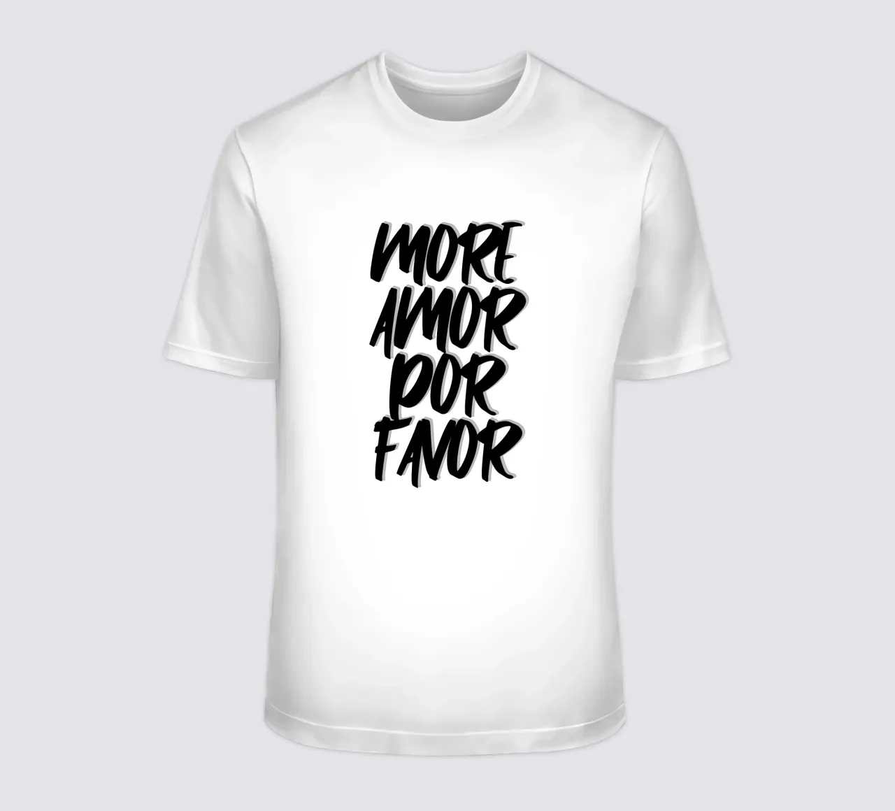 Più amore per favore t-shirt da Wall of Words