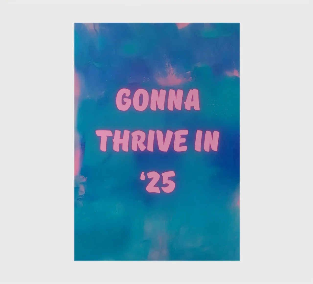 "Gonna Thrive in ’25" Colorful Abstract Print notebook by FABOArt